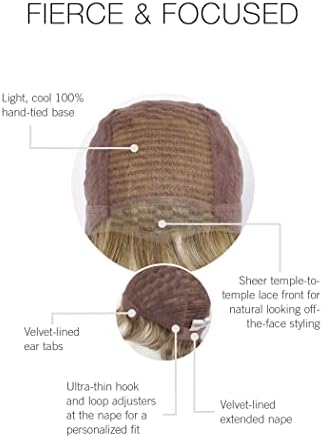 Raquel Welch Fierce And Focused Hand Tied Short Bob Wig by Hairuwear, Average Size Cap, RL56/60 Silver - Image 3