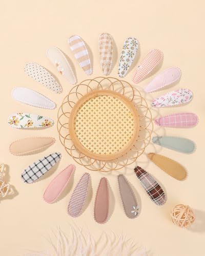 doboi Toddler Hair Clips for Girls Baby Barrettes-40PCS Soft Floral - Image 5