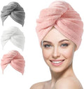 YFONG 3 Pack Microfiber Hair Towels Wrap for Women, Super Absorbent Drying by YFONG