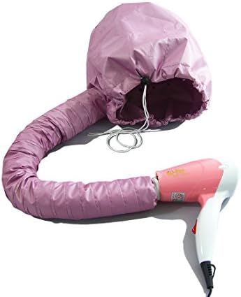 Portable Hair Dryer Attachment, Adjustable Hooded Dryer for Drying, Styling, Curling, and Deep Conditioning - Pink - Image 2