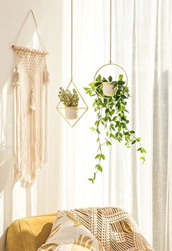 Mkono Macrame Hair Bow Holder Hanging Hair Clips Hanger Headband Storage Organizer Fringe Boho Wall Decor Tassels Bow Organizer for Baby Girls Room Ornament Gift,Ivory(Clips Not Included) - Image 4