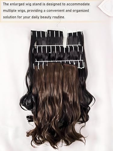 Hair Extension Holder for Washing, Coloring and Blow-Drying, Hair Extension Hanger for Full Length Weft, Extra Wide Weft, Braiding Hair, Wig Hanger for Storage (2) - Image 2
