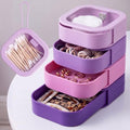 Kathfly 4 Pcs Hair Tie Organizer Travel, Stackable, Purple Range by Kathfly