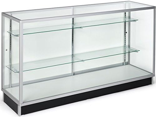 Displays2Go 70" Free-Standing Glass Display Case by Displays2go