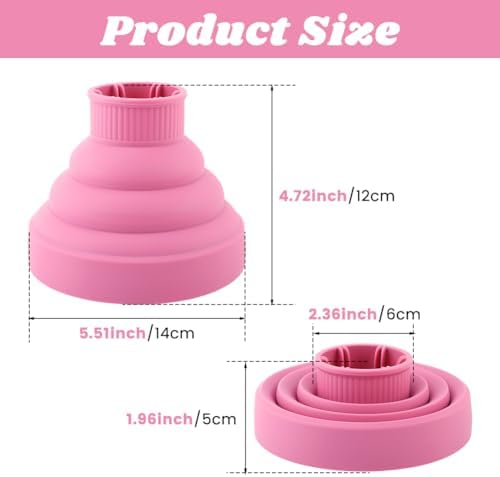 Collapsible Hair Dryer Diffuser for Nozzle 1.57 to 1.96 inches - Image 2