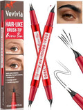 Vevivia 2-Pack Eyebrow Pen Set for Natural Hair-Like Brows, Black by VEVIVIABEAUTY