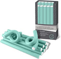 My Beauty Spot Flexi Rods Foam Hair Rollers 1" Diameter Professional Salon Quality 10 Pcs Rubber Hair Rollers for Long, Medium and Short Hair (Blue) by My+Beauty+Spot