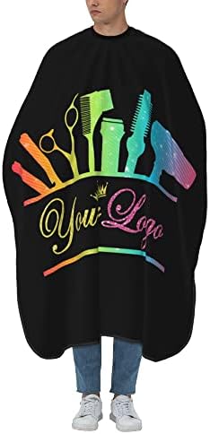 Barber Cape Hello Girl Gorgeous Glitters Eyelash Salon Apron Hair Cutting Cape Barbershop Kits For Women 55''X66'' - Image 5
