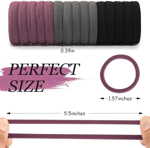 CÉLLOT 100PCS Elastic Hair Ties,4cm Diameter Seamless Nylon Bands for Girls - Image 2
