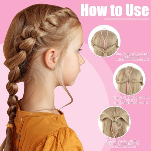 auroray 28 Colors Rubber Bands for Hair, 1500 Pcs Elastic Hair Ties Mini Hair Rubber Bands with 4 Hair Styling Tools 10 Hair Clips Toddler Hair Accessories for Baby Girl Kids - Image 5