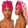 Venide's Reversible Satin Bonnet for Women - Adjustable Tie Strap Sleep Cap for Curly & Natural Hair by Unknown