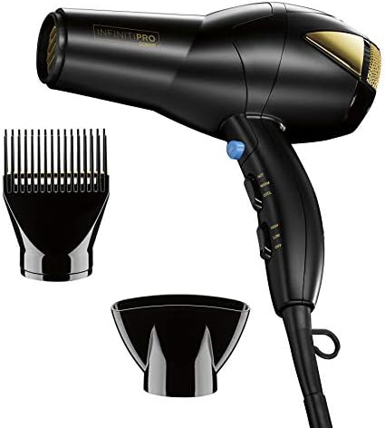 INFINITIPRO BY CONAIR 1875 Watt Salon Hair Dryer for Coarse, Thick, Wavy, Curly, and Frizzy Hair by conair