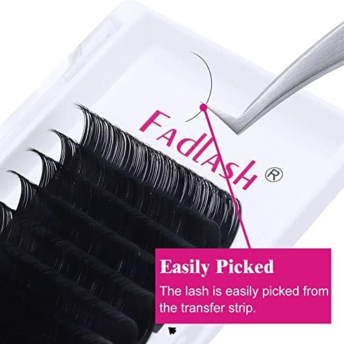 Eyelash Extension Supplies Classic Lash Extensions Mixed Tray Professional Black Eyelash Singles 0.10 0.15 0.20 0.25 Diameter Avalible (0.20-C, 19mm) - Image 4