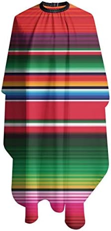 Barber Cape Colorful Mexican Stripes Salon Haircut Apron,Premium Professional Hair Cutting Cape,Stylist Salon Supplies,Durable Hairdressing Cape for Men Women - Image 3