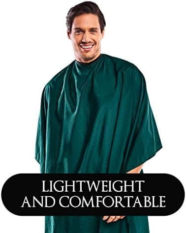 Betty Dain Lightweight Crinkle Nylon Hair Cutting/Styling Cape, Water Resistant, Washable, Snap Closure - Image 6
