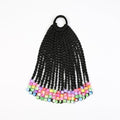 Kid Ponytail With Beads Braid Detachable Protective Hairstyle For Girls by Unknown