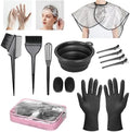 ROOHUA 14 Pcs Hair Dye Kit with Brush, Reusable Home Salon Color Hair Tools by ROOHUA