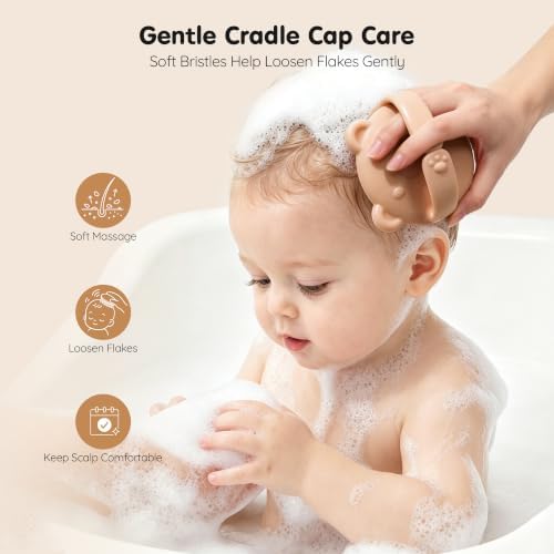 Baby Brush and Comb Set,Wooden Baby Brush,Soft Goat Hair,Newborns - Image 5
