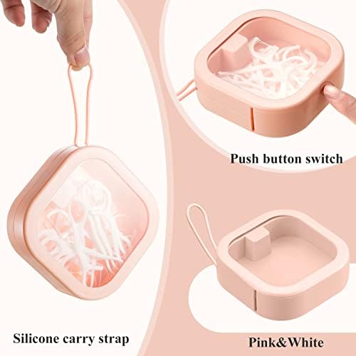 Kathfly 4 Pcs Hair Tie Organizer Travel, Stackable, Pink - Image 4