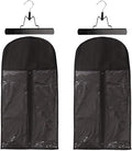 2 Pack Hair Extension Storage Bag Hair Extension Hanger Strong Holder Dust-proof Portable Suit with Transparent Zip Up Closure- Lightweight, Waterproof and Portable (Black) by Messen