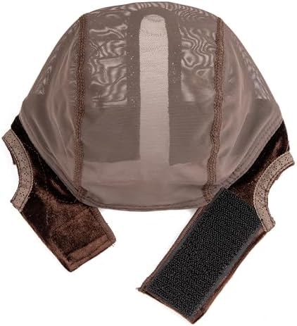 Wig Caps for Women Wig Cap with Grip Band for Keeping Wigs in Place Glueless Wig Grip Cap with T-part Transparent Lace Caps Non-Slip Adjustable Wig Caps Elastic Headband (Brown) - Image 6