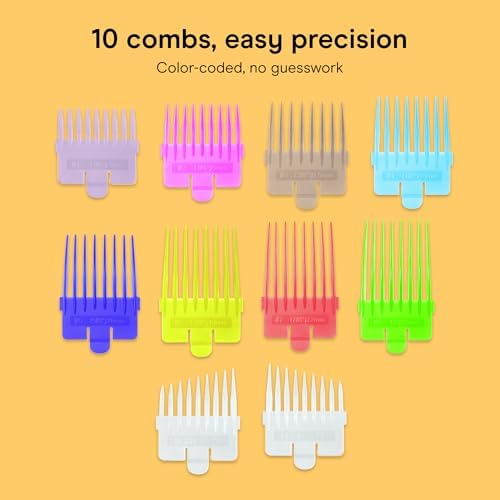 Conair Rechargeable Hair Clippers Kit, Color-Coded Guide Combs, 17 Pieces - Image 4