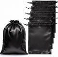 6 Pcs Satin Wig Bags With Drawstring, 13×9.8 Inch Silk Wig Storage Bags by Unknown