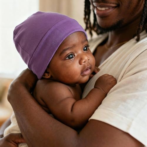 6 Pcs Satin Lined Baby Beanie Newborn - Image 6
