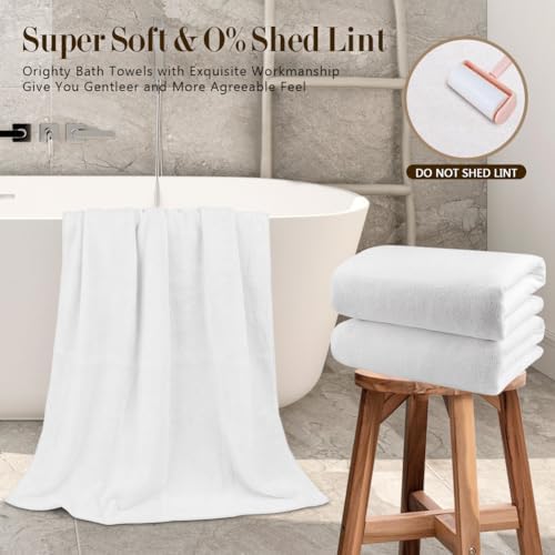 Orighty Bath Towels, Soft Feel Bath Towel, 2 Pack (27'' x 54'') - Image 2