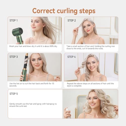 5 in 1 Blow Dryer Brush, Hair Dryer Brush Set Upgrade Hot Air Brush - Image 7