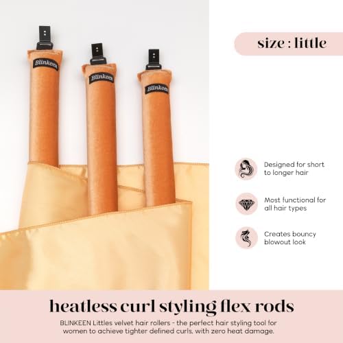 Little Heatless Hair Curler,Flexi Rods with Scarf for Blowout - Image 7