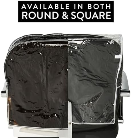 Betty Dain Salon Chair Cover, Round, Durable Vinyl, Black - Image 5