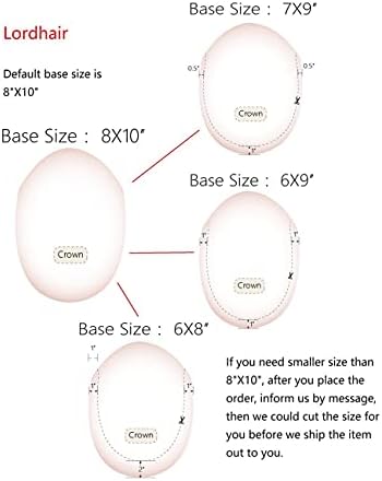 Lordhair Mens Hair System, 8x10 inch, 0.08mm Thin Skin Base, #220 - Image 6