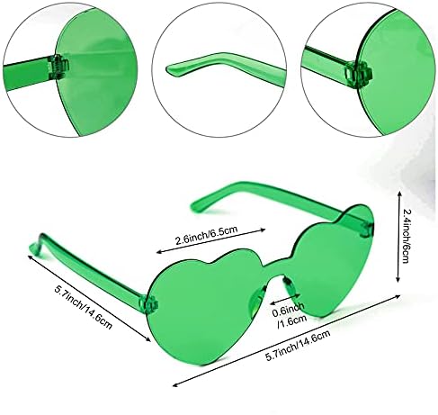 MIAHART Green Short Bob Wig and Sunglass Set - Image 4