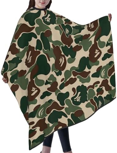 Adult Barber Cape,Camo Camouflage Professional Salon Haircut Capes,Haircut Kit Hairdressing Apron - Image 2