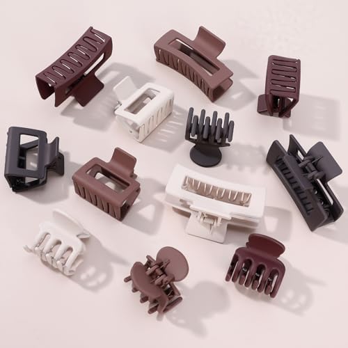 SMKSL 12 Pcs Hair Claw Clips for Women & Girls 3 Styles Hair Accessories - Image 5