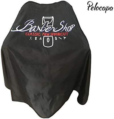 Pelocapa Barber Cape for Men, Haircut Cape with Snaps, Professional Salon Cutting Cape, Large Waterproof Hairdressing Cape Gown Apron for Hairstylist- 63”× 56”(Barbershop Pattern) - Image 2