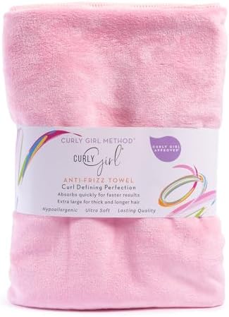 Curly Girl Towel for Women with Curls, Anti-Frizz, Absorbent, Fast Drying, Curly Hair, Microfiber Hair Drying Towel for Curls - Image 6