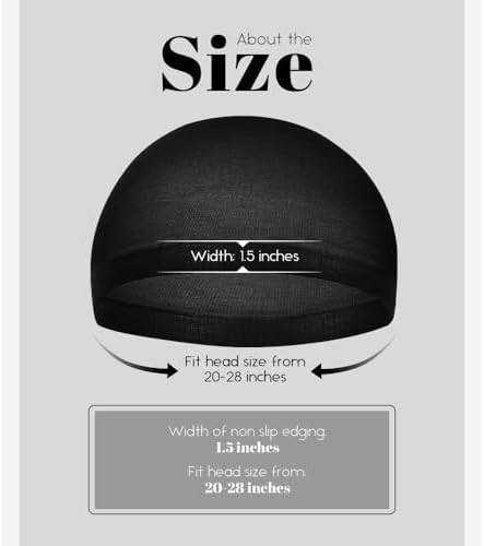 Black Wig Caps for Women, Stocking Cap for Wigs, 24 PCS - Image 6