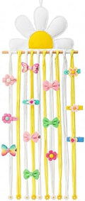 Suncalla Long Bow Holder for Girls Baby White Daisy Hair Bow Clip Organizer by Unknown
