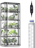 6-Tier Indoor Greenhouse with Grow Lights, 17.7x29.5x71" by InzlumeGrowLight