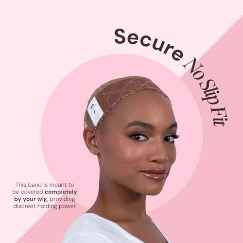 MILANO COLLECTION WiGrip, The Original Comfort Wig Grip Band, Adjustable Band for Glueless Support, Non-Slip Wig Grip Headbands, Tension-Free, One Size Fits All, Nude - Image 3