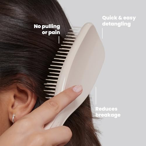 Tangle Teezer Ultimate Detangler Brush, Straight to Wavy, Cappuccino - Image 4