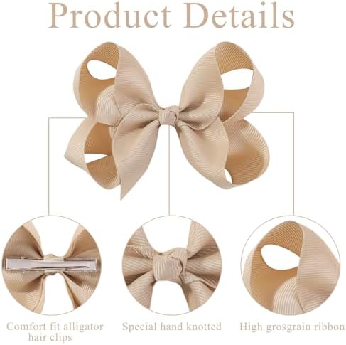 YHXX YLEN 40Pcs Hair Bows Grosgrain Toddler Bows Hair Accessories for Girls - Image 6