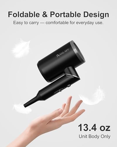 ANNLARY Hair Dryer Blow Dryer with Diffuser, Plasma Ion Hairdryer with Comb - Image 4