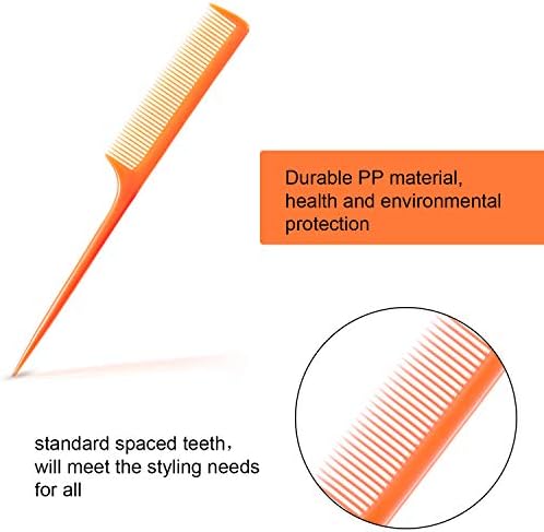 Yaomiao 24 Pcs Rat Tail Combs Bulk Braiding Comb for Woman Parting Combs - Image 3