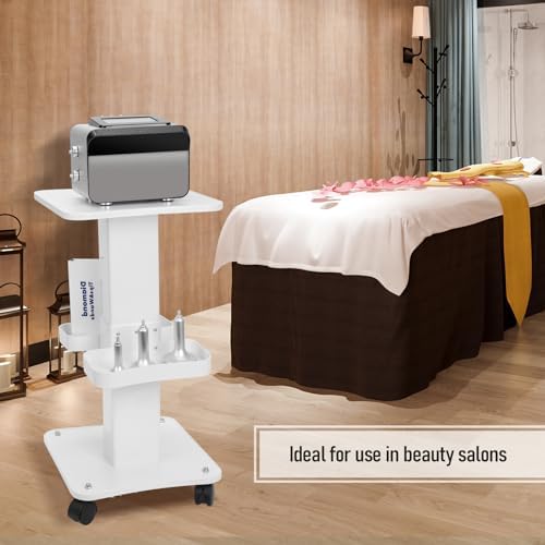 Esthetician Cart with Wheels and 2 Trays, 4 Tier Salon and Spa Equipment Trolley Carts, Beauty Machine Trolley, Load 135lbs - Image 5