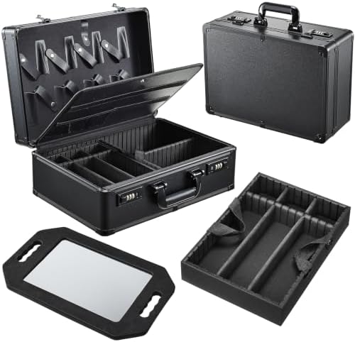 Yueieoun Barber Accessory Case Professional Barbers Briefcase Tool Case by Yueieoun