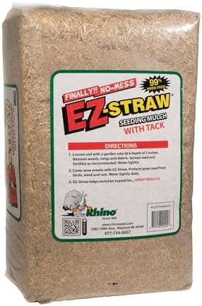 EZ-Straw Seeding Mulch with Tackifier - Biodegradable Organic Processed Straw a 2.5 CU FT Bale (Covers up to 500 sq. ft.) - Image 2