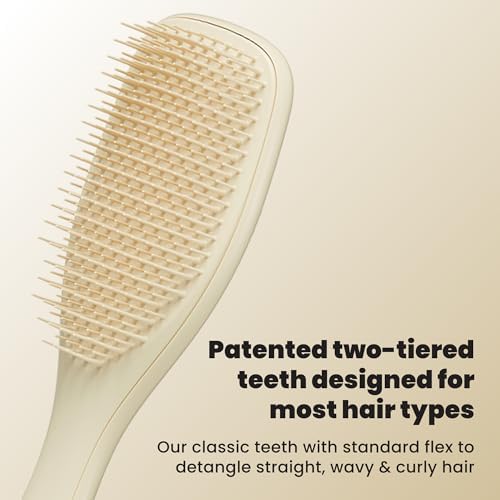Tangle Teezer Ultimate Detangler Brush, Straight to Wavy, Cappuccino - Image 2